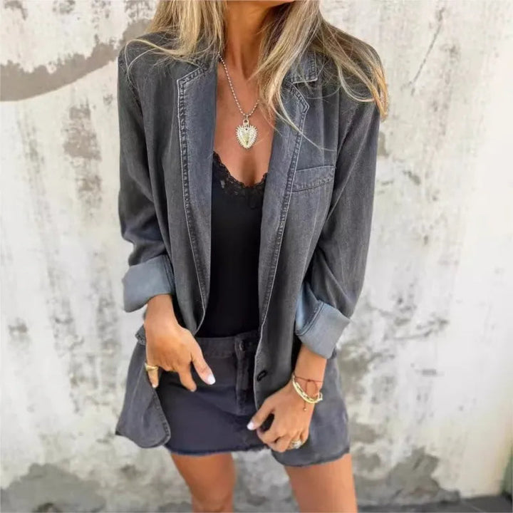 Mireia™ | Effortless Denim Blazer