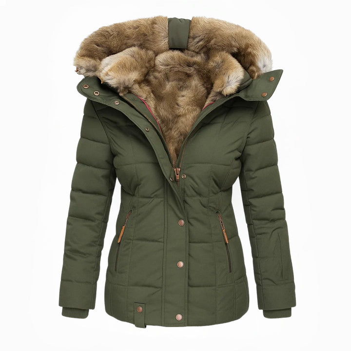 Valenne™ | Warm fur-lined winter coat