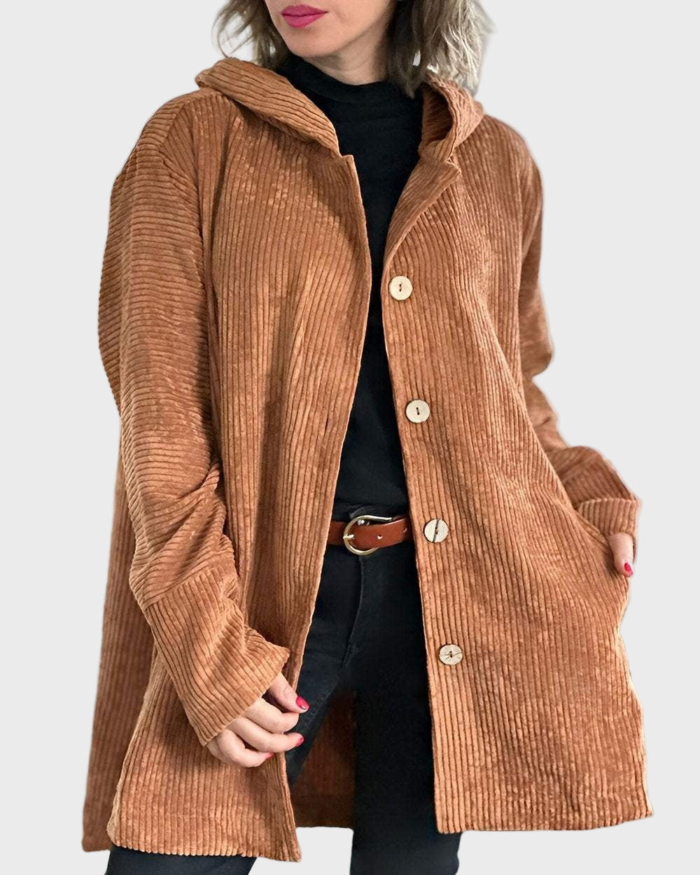 Indie | Corduroy Hooded Jacket