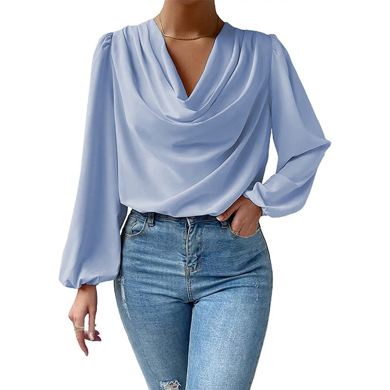 LEORA CASUAL PLEATED BLOUSE