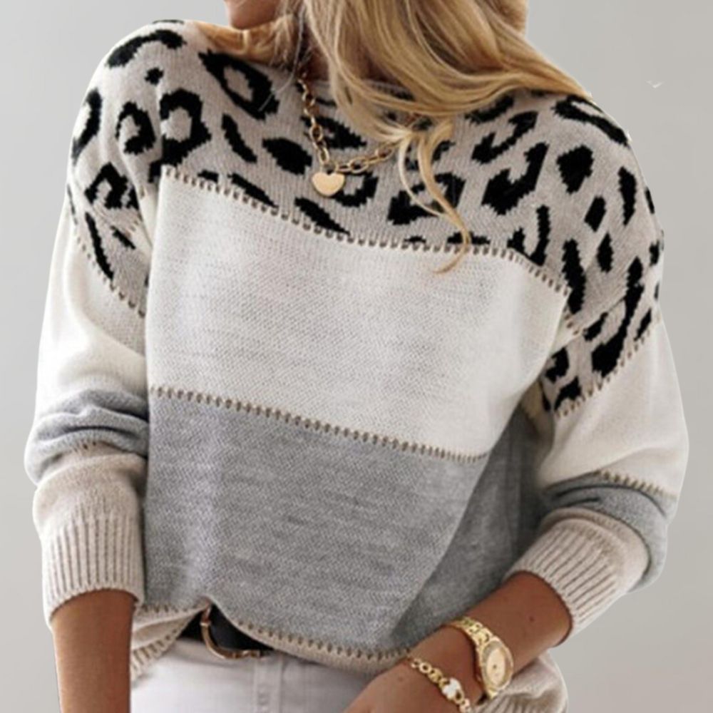 Charlene - Leopard Winter Sweater