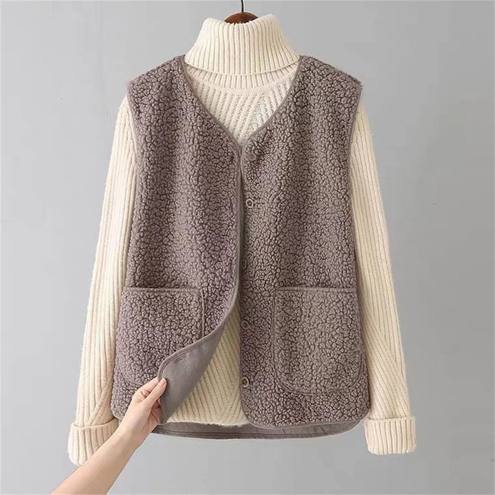 Colette - Elegant Fleece Layering Vest