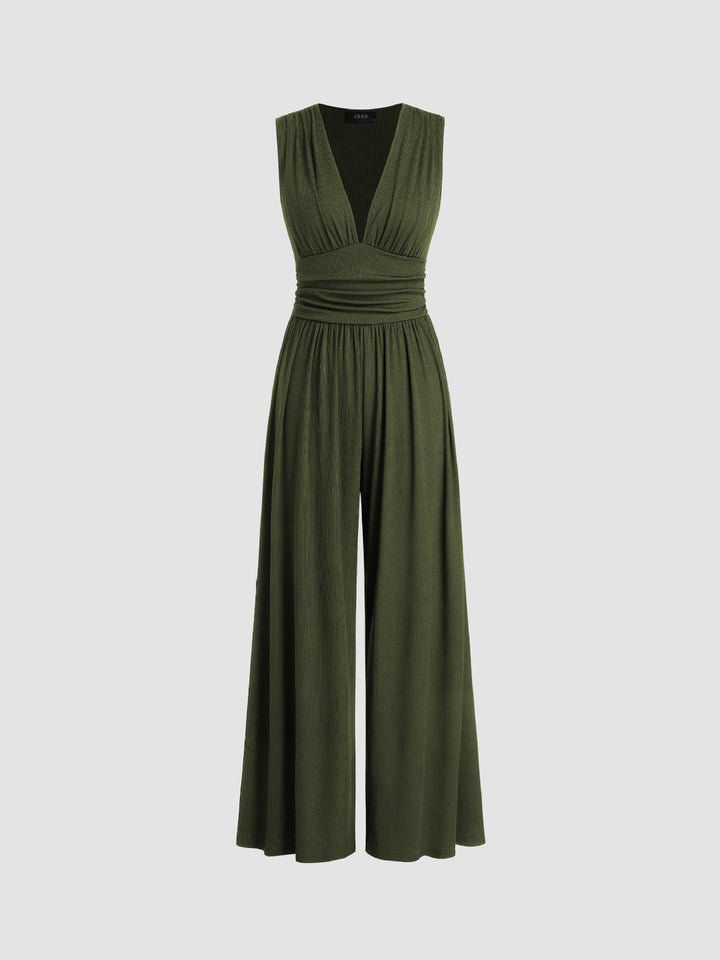 CHARITY™ | Chic Sleeveless Wide-Leg Jumpsuit