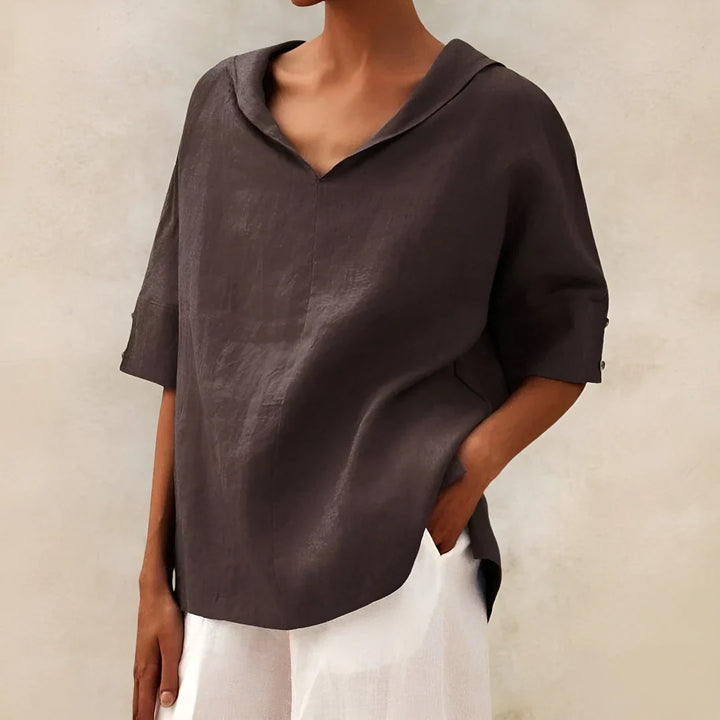 ALEXA - LINEN BLOUSE