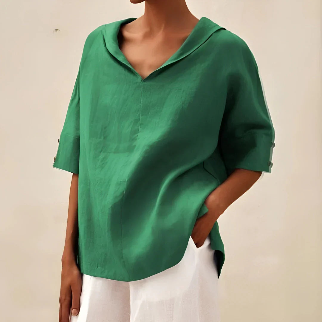ALEXA - LINEN BLOUSE