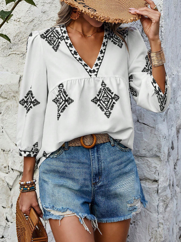 ALMA – BOHEMIAN COTTON BLOUSE