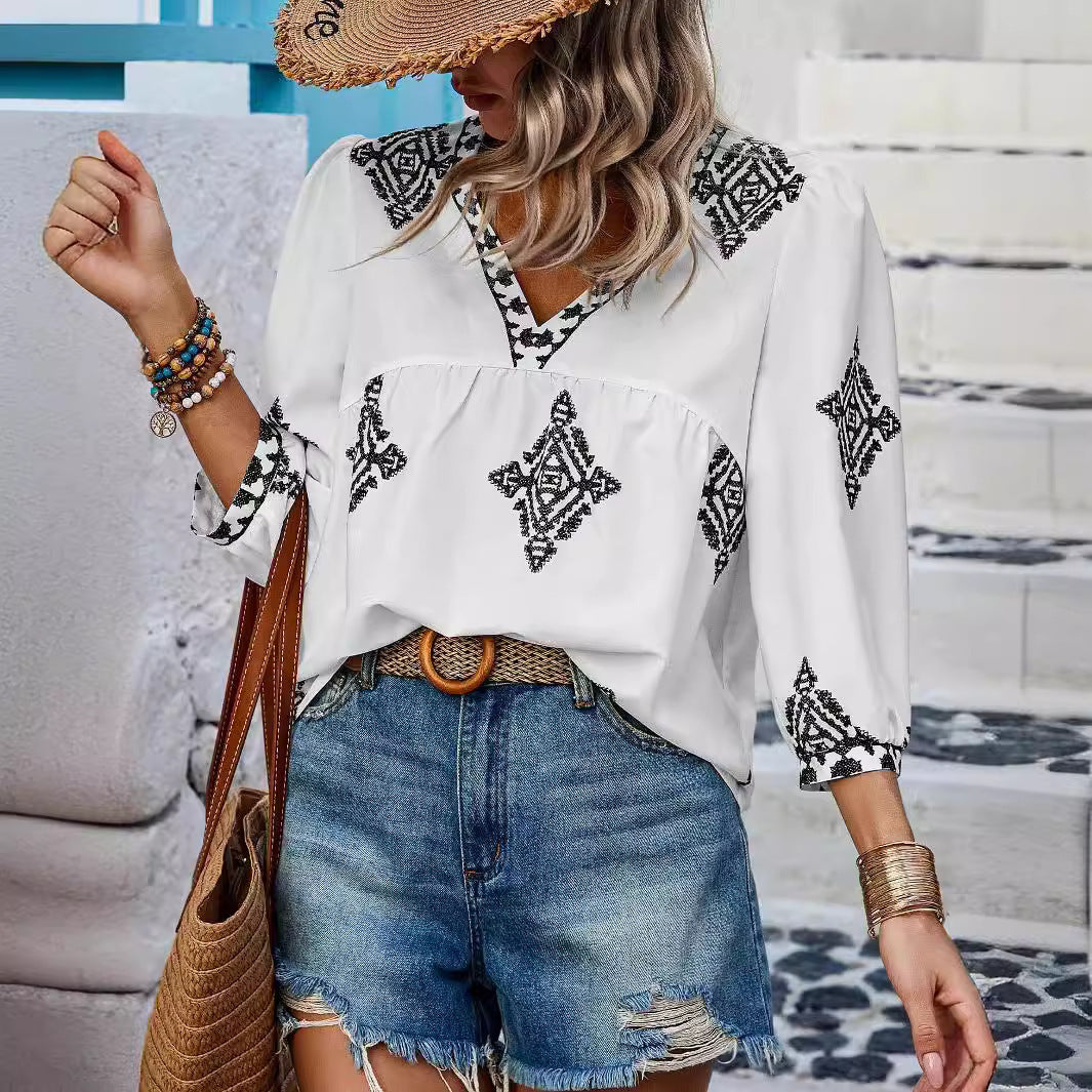 ALMA – BOHEMIAN COTTON BLOUSE