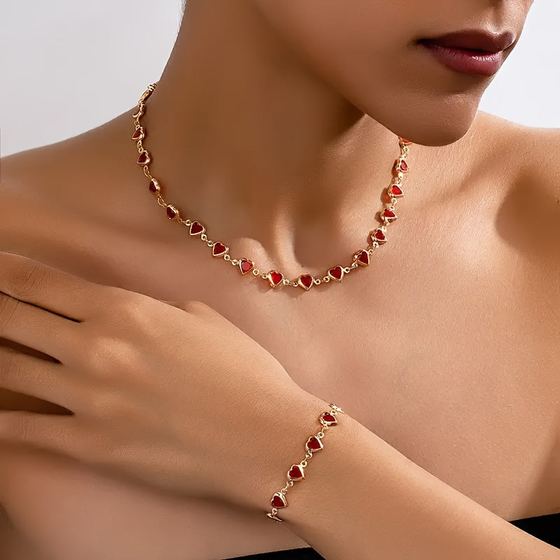 Heart Bracelet + Necklace