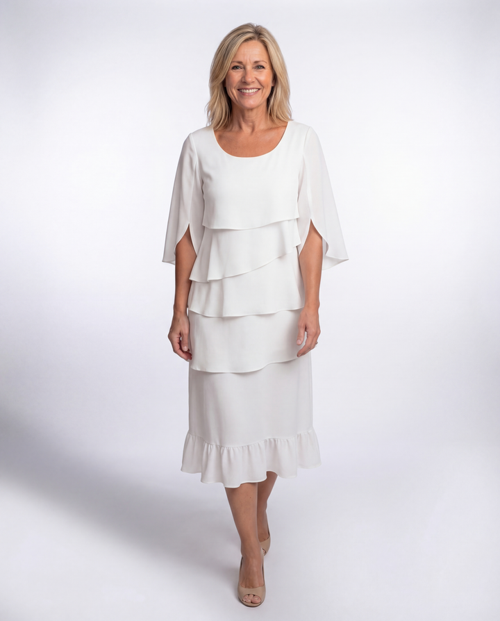 Charlotte - Elegant Shaping Midi Dress