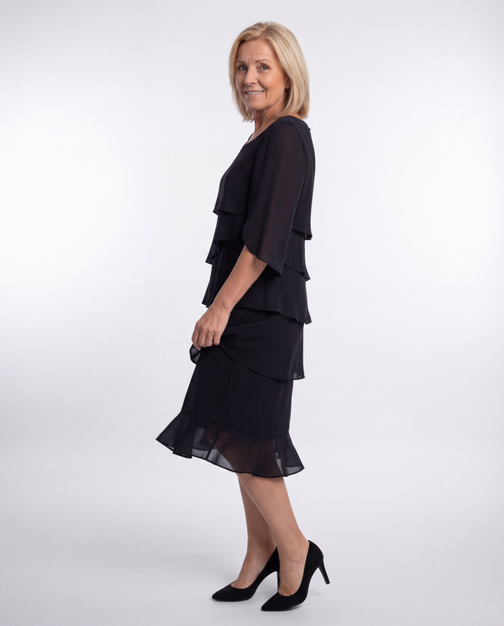 Charlotte - Elegant Shaping Midi Dress