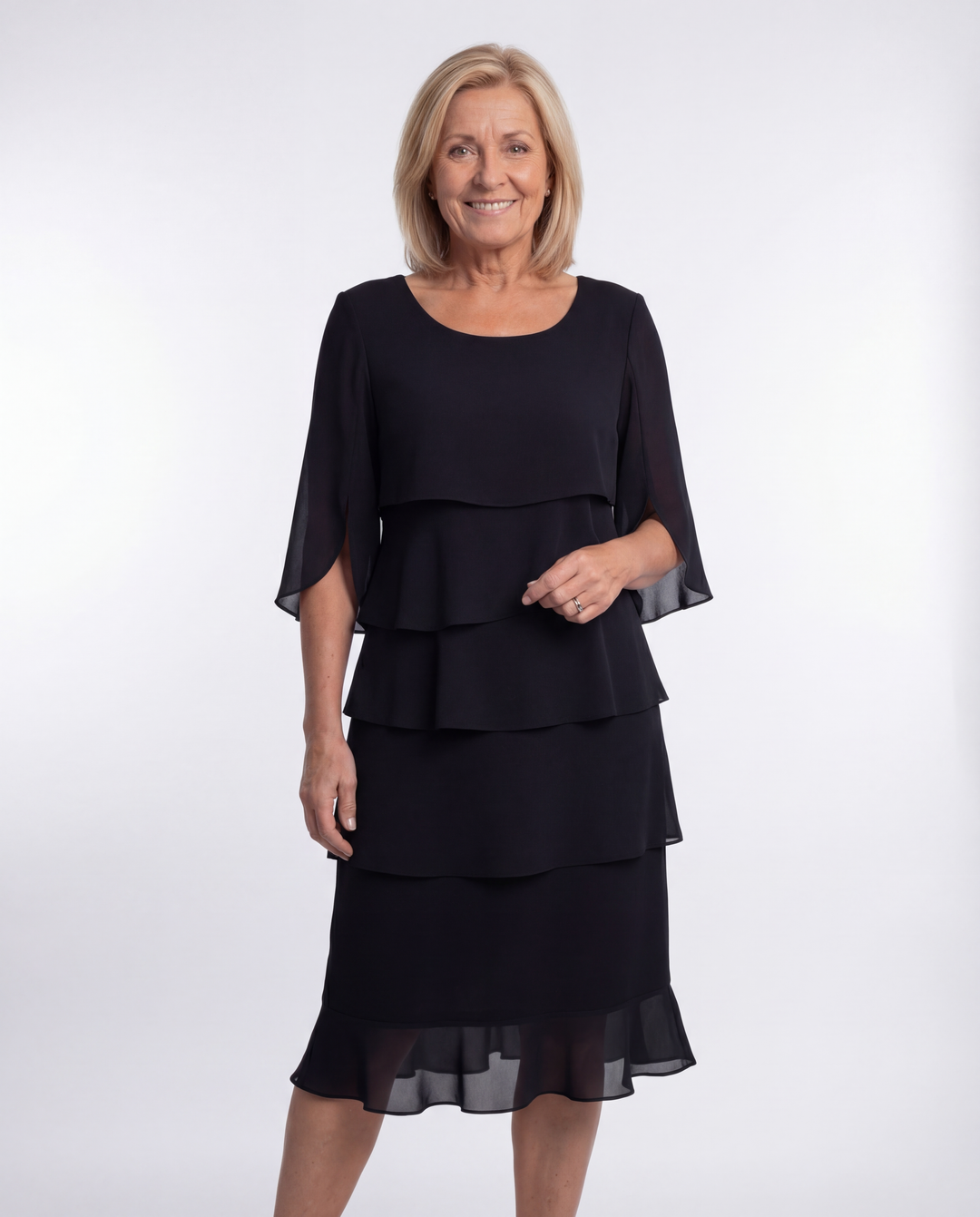 Charlotte - Elegant Shaping Midi Dress