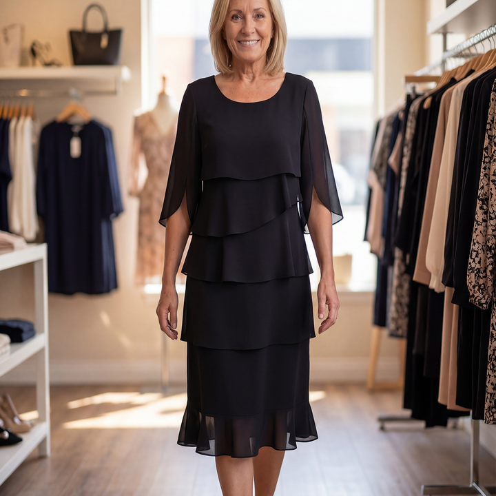 Charlotte - Elegant Shaping Midi Dress