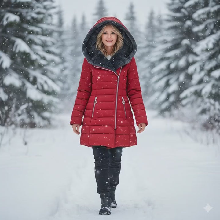 Beatrice - Warm Winter Coat With Fleece Lining